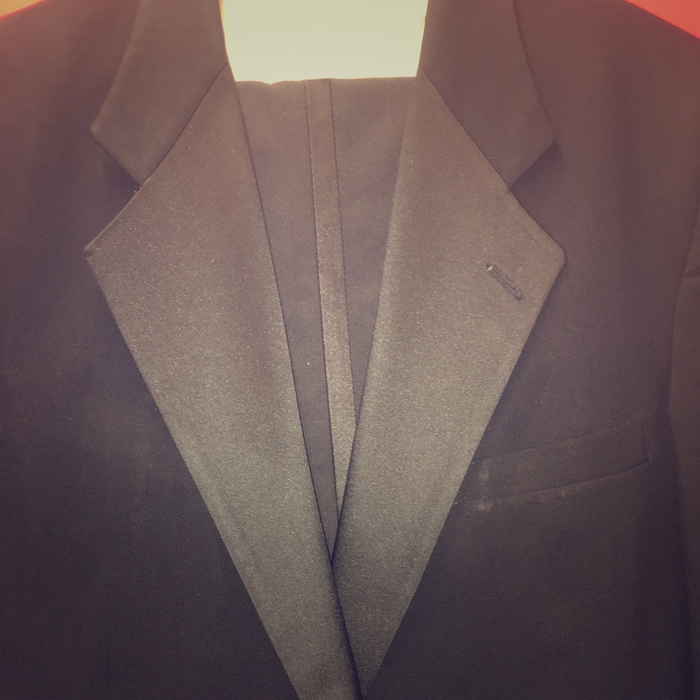 Vintage Chaps by Ralph Lauren black tuxedo jacket